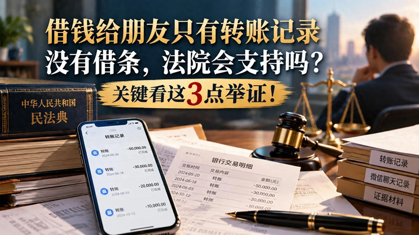 借钱给朋友只有转账记录没有借条，法院会支持吗？