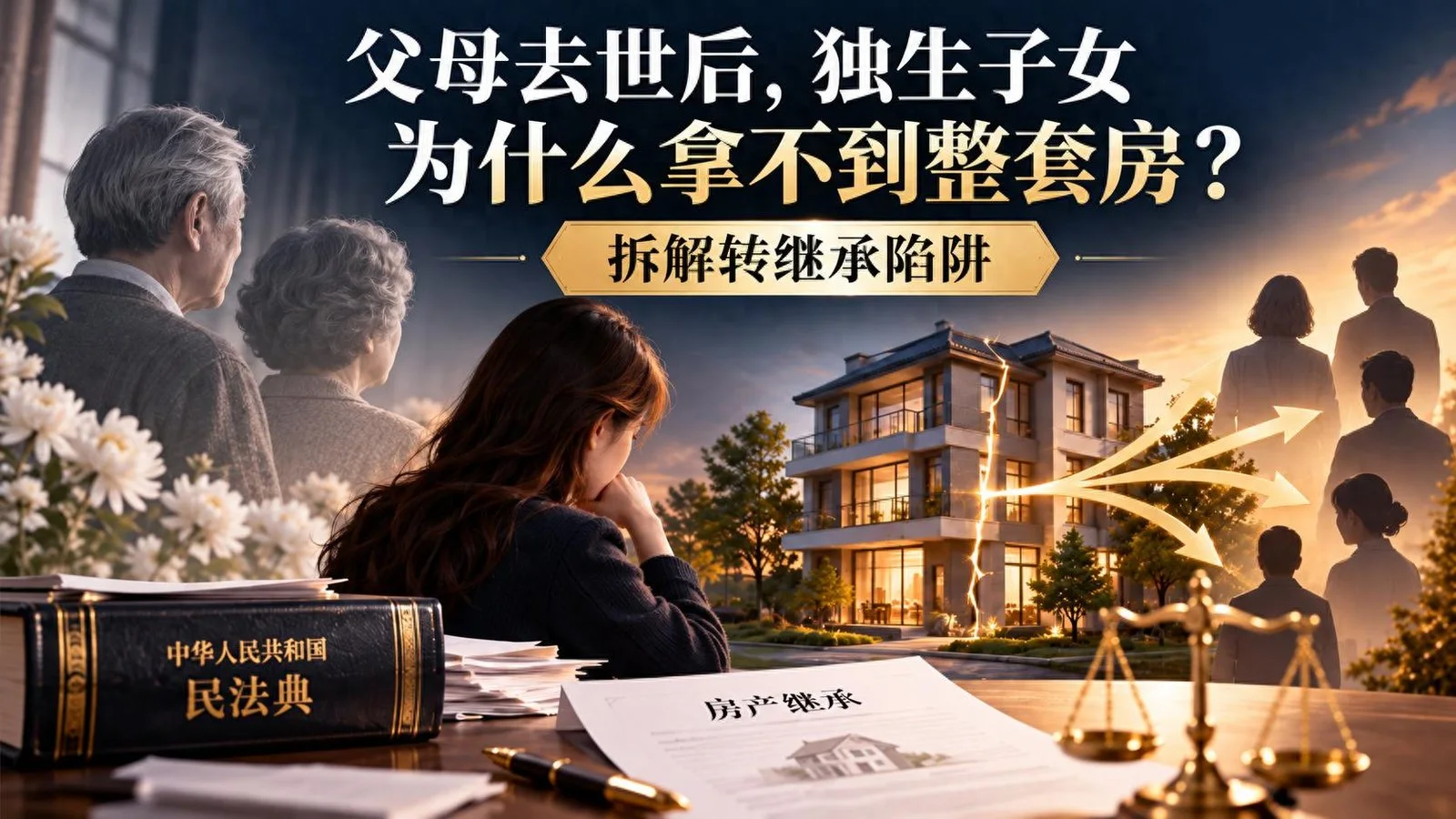父母去世后，独生子女为什么拿不到整套房？拆解转继承陷阱