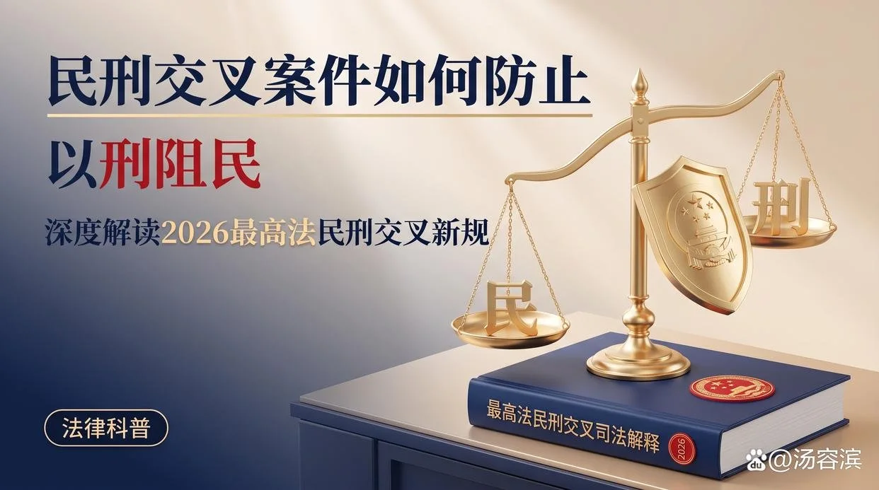 民刑交叉案件如何防止“以刑阻民”?解读2026最高法民刑交叉新规