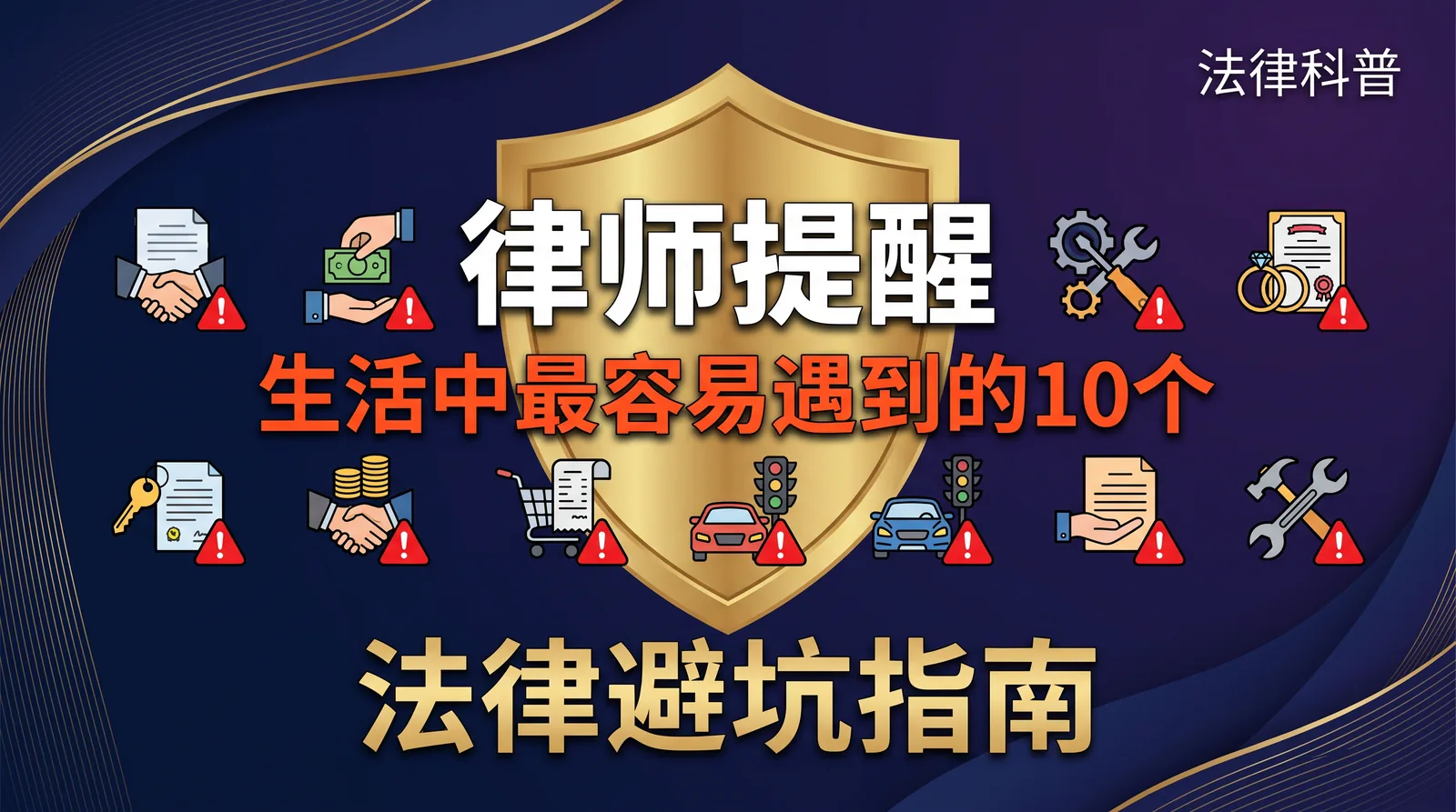 律师提醒:生活中最容易踩的10个法律坑【避坑速查全指南】