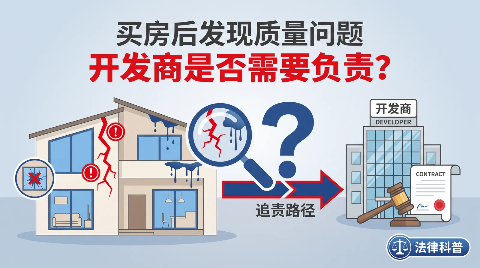 买房后发现质量问题,开发商是否需要负责?