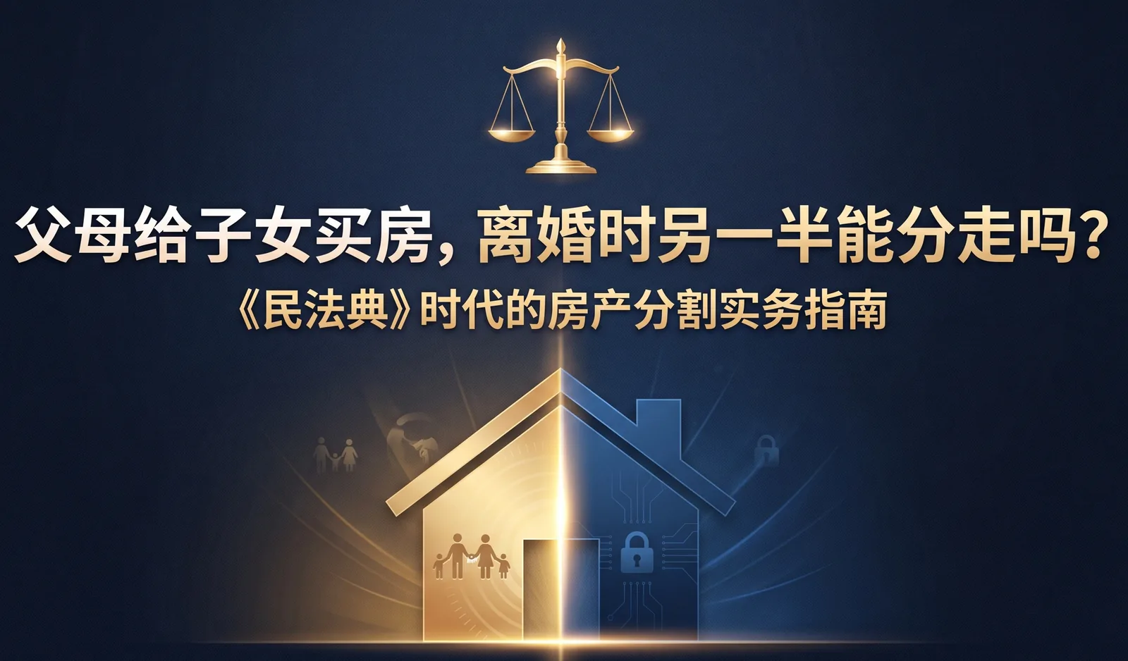 父母给子女买房,离婚时另一半能分走吗?——《民法典》时代的房产分割实务指南
