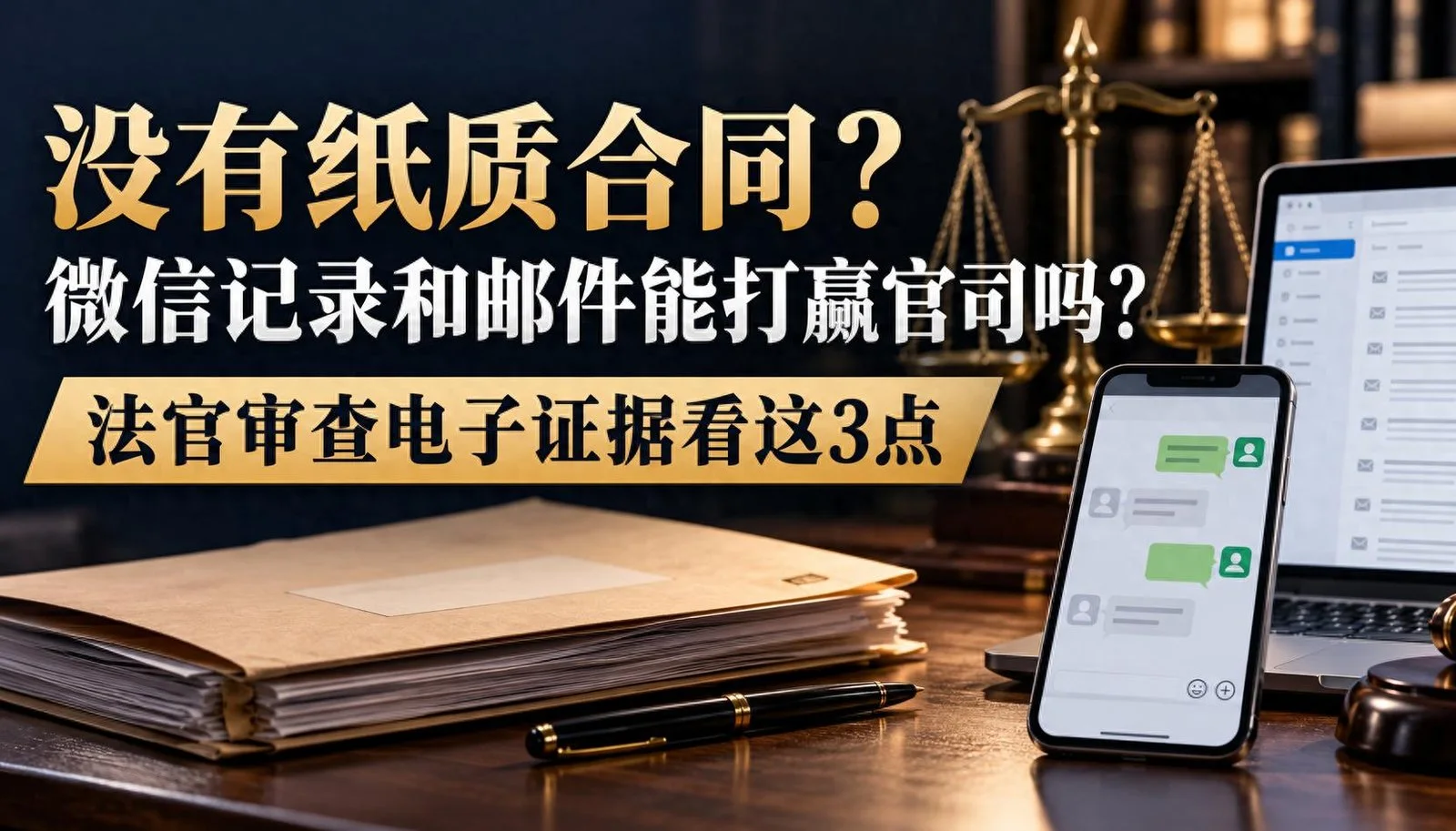没有纸质合同，只凭微信记录和往来邮件能打赢官司吗？
